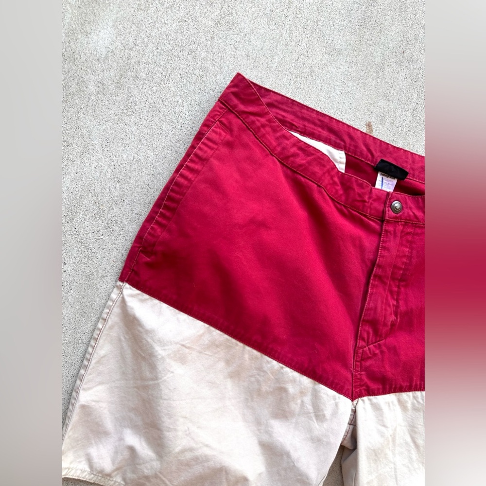 Vintage Patagonia Casual Short Men Size 35 90s Color Block Organic Cotton - Picture 2 of 8
